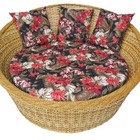 Chaise Orbit Em Fibra Sintética Bananeira - Tecido Maui Preto