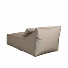 Chaise Para Jardim/varanda Em Linho Taipe Cinza/marrom