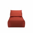 Chaise Para Jardim/varanda Em Linho Taipe Coral