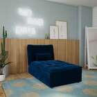 Chaise Patricia Veludo Azul