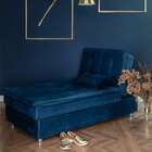 Chaise Penélope Veludo Azul