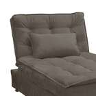 Chaise Penélope Veludo Marrom