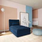 Chaise Priscila Veludo Azul