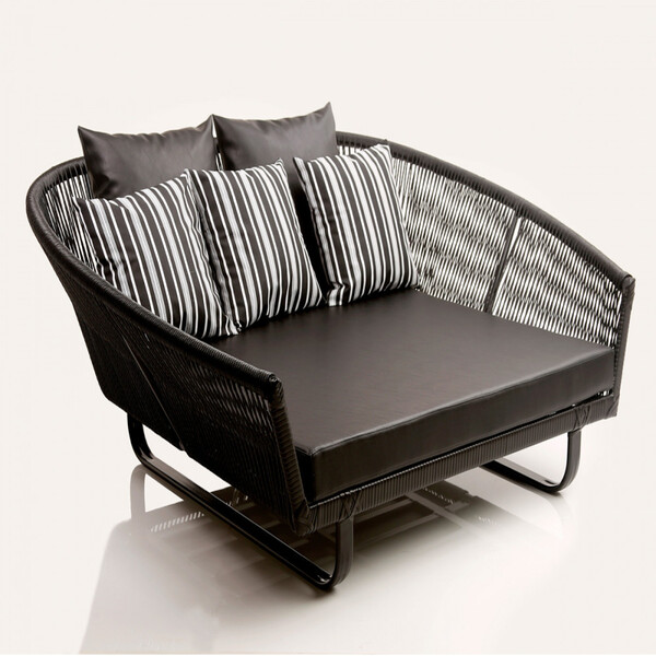 Chaise Sofá Milão Em Alumínio Para Área, Jardim, Piscina Tram