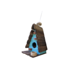 Chalé Para Passarinho Com Comedouro Feita De Madeira - Decora