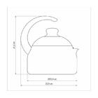 Chaleira 1,9l Paris Grafite Alumino Com Revestimento Antiader