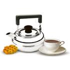 Chaleira Aço Inox 1 L Bico Curto Cabo De Baquelite - Zanella