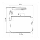 Chaleira Alumínio Revestimento Starflon Max Off-white 2 4 L T