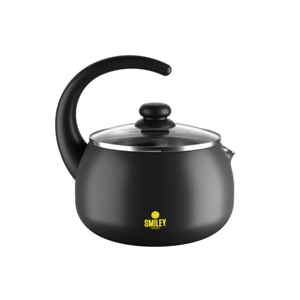 Chaleira Antiaderente Brinox E Smiley 2 L Com Tampa De Vidro