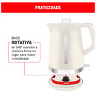 Chaleira Arno Soleil 1,7l Base Giratória Marfim Sket