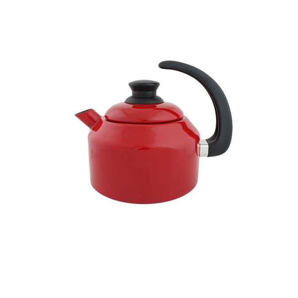 Chaleira Classica Aço E Esmaltada Vermelha - Agata 1.5 Litros