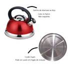 Chaleira Com Apito 2 7 L Em Alumínio Roma Brinox Verde