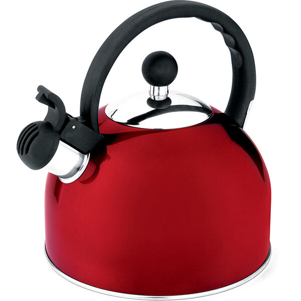 Chaleira Com Apito Fixo 2 L - Hercules - Vermelho