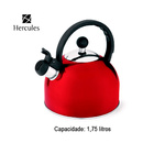 Chaleira Com Apito Fixo 2 L - Hercules - Vermelho