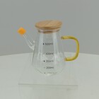 Chaleira Com Tampa Em Bambu Home&co Com Alça Cor Âmbar Boross