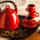 Chaleira De Cerâmica 1,7l - Vermelha