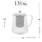 Chaleira De Vidro Borossilicato 750ml