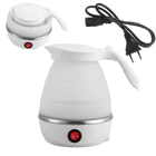 Chaleira Elétrica 100v Silicone Dobrável 600ml Branca