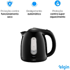 Chaleira Elétrica Elgin Com Visor Preta Auto Stop 1,7 Lts