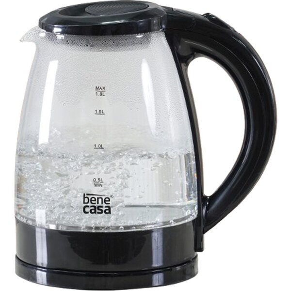 Chaleira Elétrica Glass Jarra Vidro Temperado Com 1,8 Litros