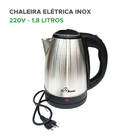 Chaleira Elétrica Jarra Bule 1.8l Inox 220v - + Econômica