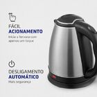 Chaleira Elétrica Mondial 2 Litros Pratic Preta E Inox Ce-06