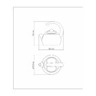 Chaleira Em Aco Inox Cabo Preto 15 Cm 1,3 L Tramontina