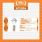 Chaleira Em Aço Inox Com Apito  2,1l E Bule Garrafa Térmica 1