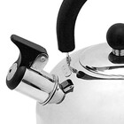 Chaleira Em Aço Inox Com Apito E Alça Termica 2 Litros Cozinh