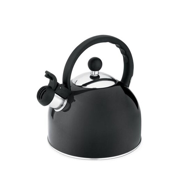 Chaleira Em Aço Inox Com Apito Fixo 1,75l Preta - Hercules