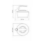 Chaleira Em Aco Inox Com Fundo Triplo Cabo Preto 1,5 L Tramon