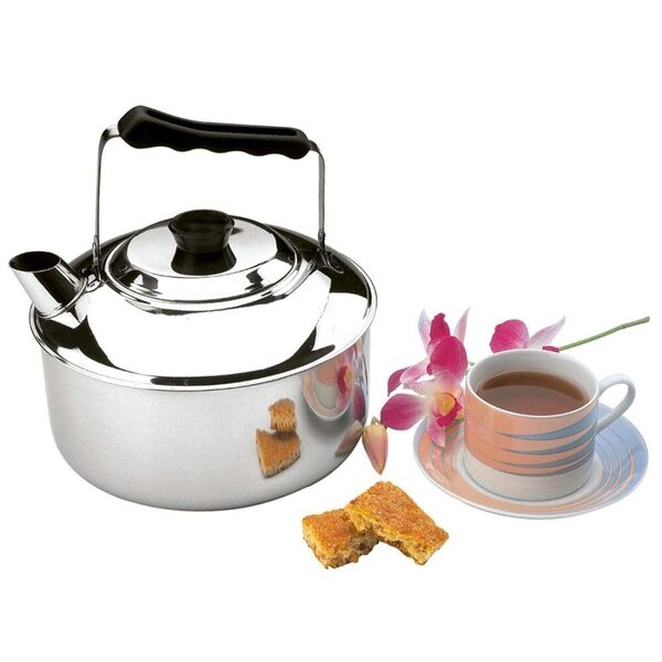 Chaleira Em Aço Inox Tradicional Com Alça 3l Marca Zanella