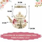 Chaleira Esmaltada Floral 1.5l