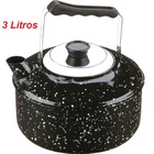 Chaleira Esmaltada Grande 3 Litros Com Alça Articulável E Tam