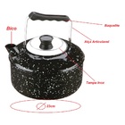 Chaleira Esmaltada Grande 3 Litros Com Alça Articulável E Tam