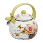 Chaleira Esmaltada Vintage 2,2l A5 Importadora Branco Bege