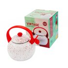 Chaleira Esmaltada Vintage 2,2l A5 Importadora Branco Branco
