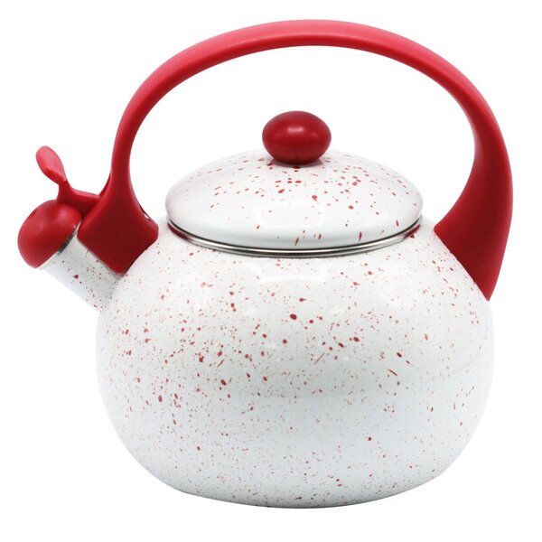 Chaleira Esmaltada Vintage 2,2l A5 Importadora Branco Branco