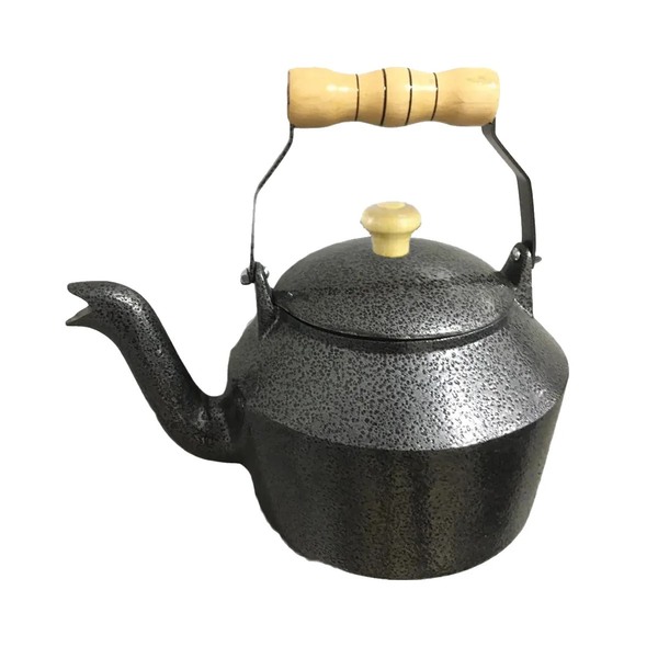 Chaleira Hotel Alumínio Fundido Pegador Em Madeira 2 Litros