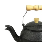 Chaleira Hotel Alumínio Fundido Pegador Em Madeira 4 Litros