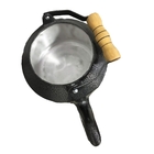 Chaleira Hotel Alumínio Fundido Pegador Em Madeira 4 Litros