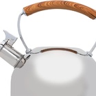 Chaleira Inox Com Alça Bambu 2 5l - Mimo Style