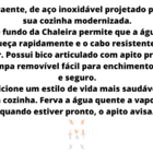 Chaleira Inox Com Apito E Indução 3 Litros Gold A5 Importador