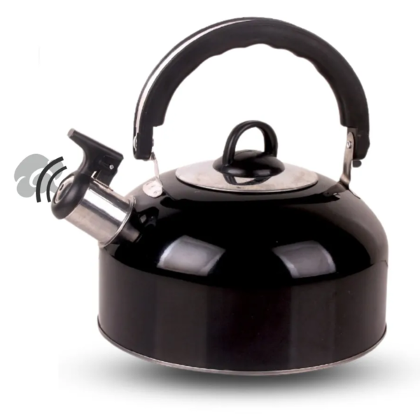 Chaleira Inox Com Apito Tampa Café Chá Agua Quente 2 Litros P