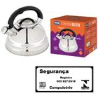 Chaleira Inox Diletta 3l Preta Mor