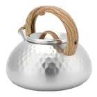 Chaleira Inox P- Fogão De Indução - 3l C- Apito E Cabo Nylon