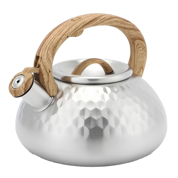 Chaleira Inox P- Fogão De Indução - 3l C- Apito E Cabo Nylon