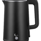 Chaleira Jarra Elétrica Modern Inox Preta 220v E 110v 1.5l -