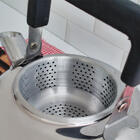 Chaleira Pequena Inox Com Coador Para Chá 1l Alça Articulável