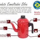 Chaleira Vermelha Esmaltada Atóxico No 16  2,2l Cabo Baquelit